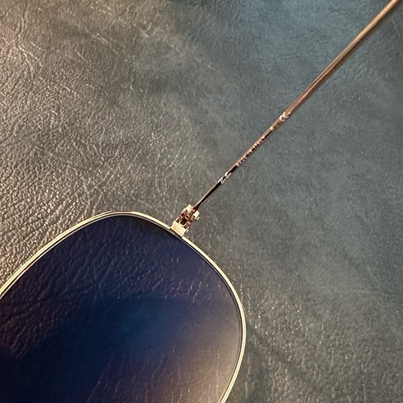 RayBan Aviator Gradient gray/Brown cockpit style Gold Frame 59/14 size - Picture 3 of 5